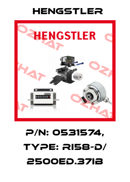 p/n: 0531574, Type: RI58-D/ 2500ED.37IB Hengstler