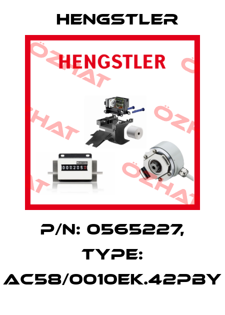 p/n: 0565227, Type: AC58/0010EK.42PBY Hengstler