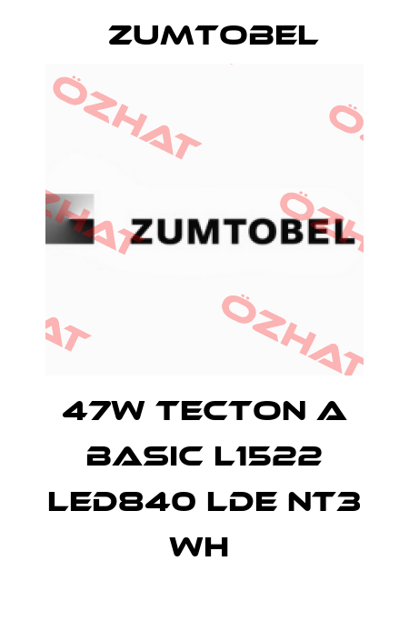 47W TECTON A BASIC L1522 LED840 LDE NT3 WH  Zumtobel