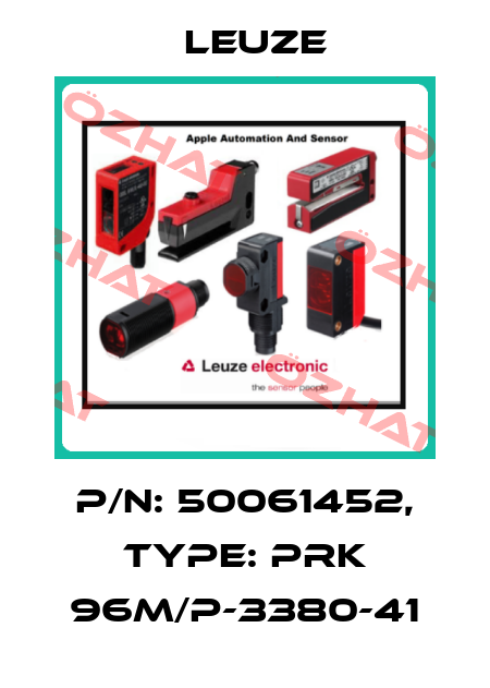 p/n: 50061452, Type: PRK 96M/P-3380-41 Leuze