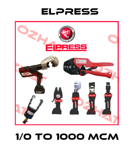 1/0 TO 1000 MCM Elpress