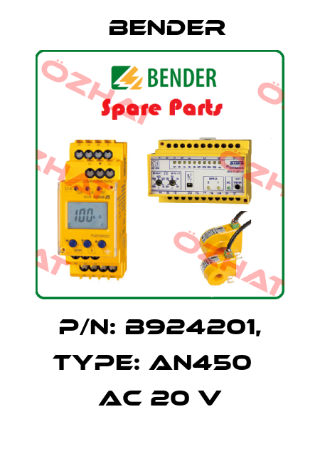 p/n: B924201, Type: AN450   AC 20 V Bender