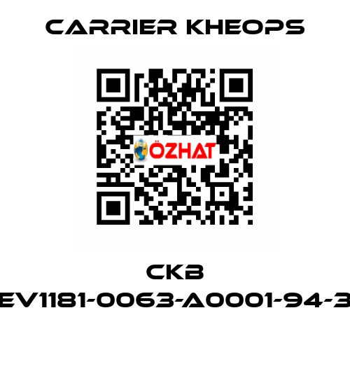 CKB CEV1181-0063-A0001-94-38  Carrier Kheops