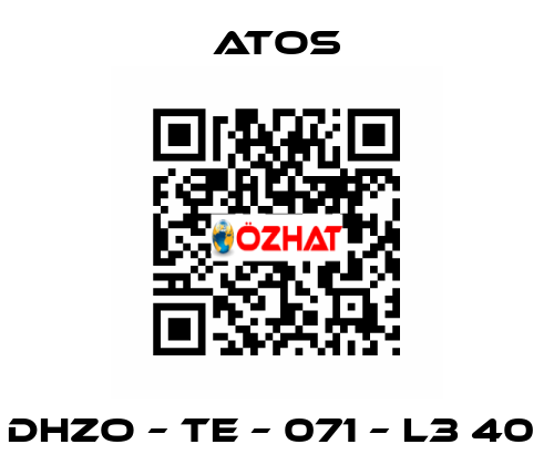 DHZO – TE – 071 – L3 40  Atos