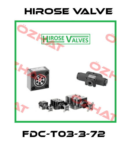 FDC-T03-3-72  Hirose Valve