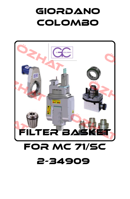 FILTER BASKET FOR MC 71/SC 2-34909  GIORDANO COLOMBO