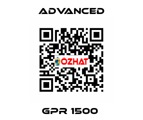 GPR 1500  Advanced