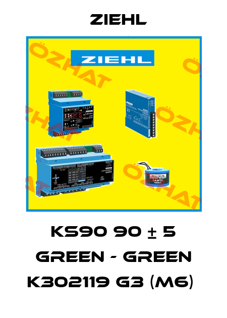 KS90 90 ± 5 GREEN - GREEN K302119 G3 (M6)  Ziehl