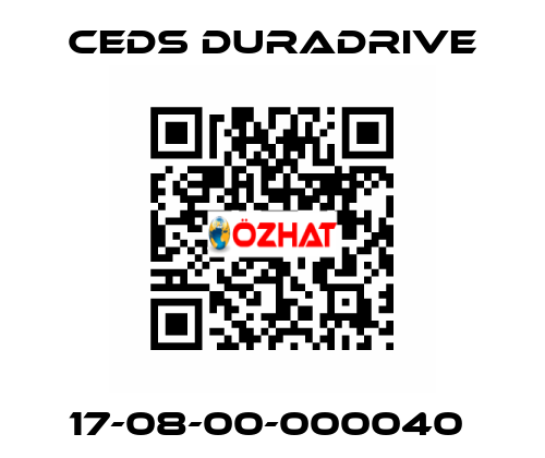 17-08-00-000040  Ceds Duradrive