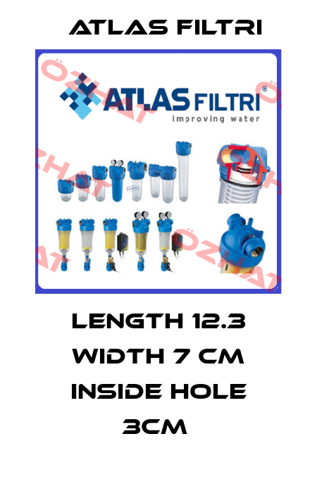 LENGTH 12.3 WIDTH 7 CM INSIDE HOLE 3CM  Atlas Filtri