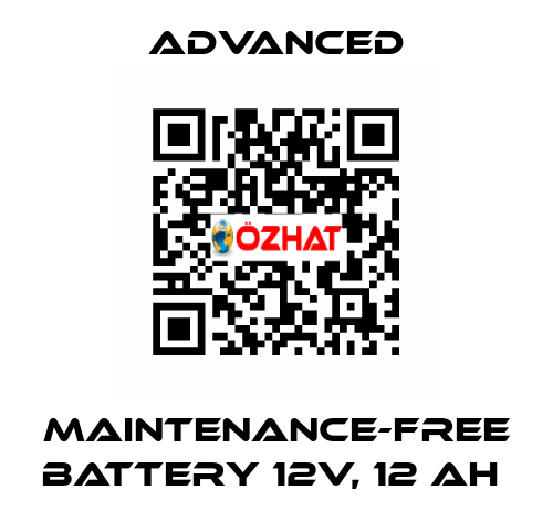 Maintenance-Free Battery 12V, 12 Ah  Advanced
