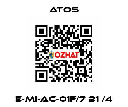 E-MI-AC-01F/7 21 /4 Atos