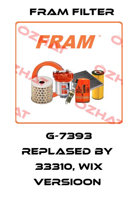 G-7393 replased by  33310, wix versioon  FRAM filter