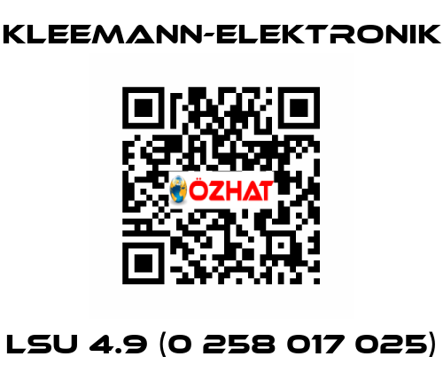 LSU 4.9 (0 258 017 025) Kleemann-Elektronik
