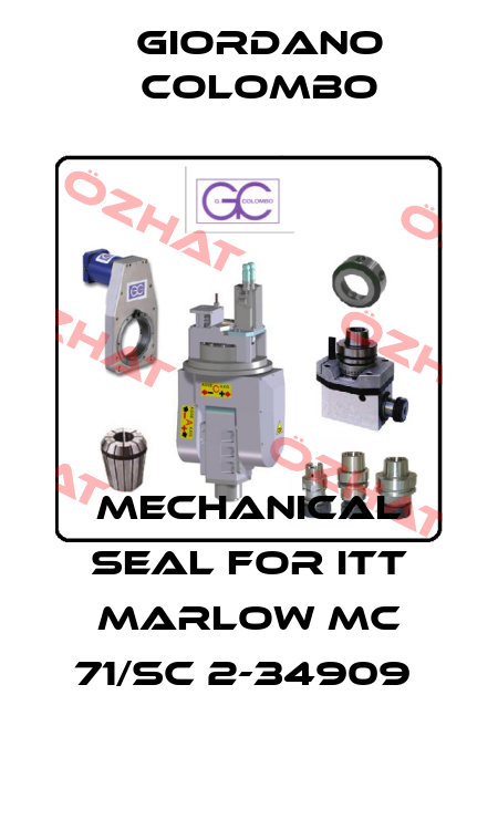 MECHANICAL SEAL FOR ITT MARLOW MC 71/SC 2-34909  GIORDANO COLOMBO