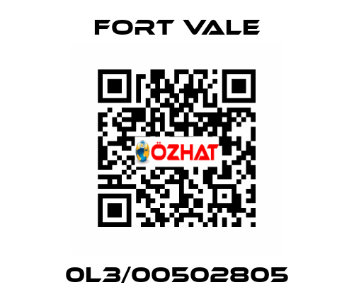 0L3/00502805 Fort Vale