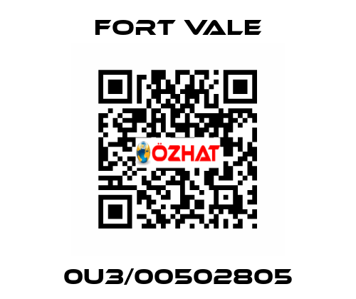 0U3/00502805 Fort Vale