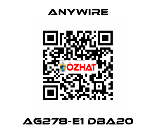 AG278-E1 DBA20 Anywire