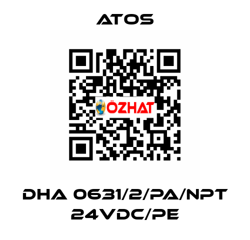 DHA 0631/2/PA/NPT 24VDC/PE Atos