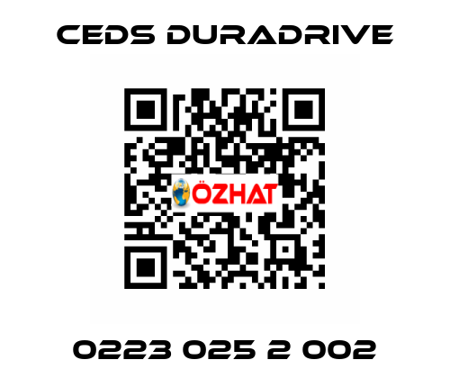 0223 025 2 002 Ceds Duradrive