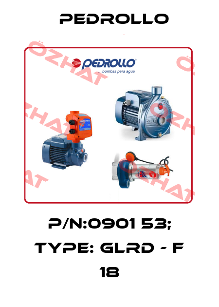 P/N:0901 53; Type: GLRD - F 18 Pedrollo