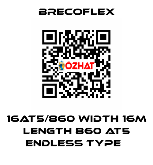 16AT5/860 Width 16m Length 860 AT5 Endless type　 Brecoflex