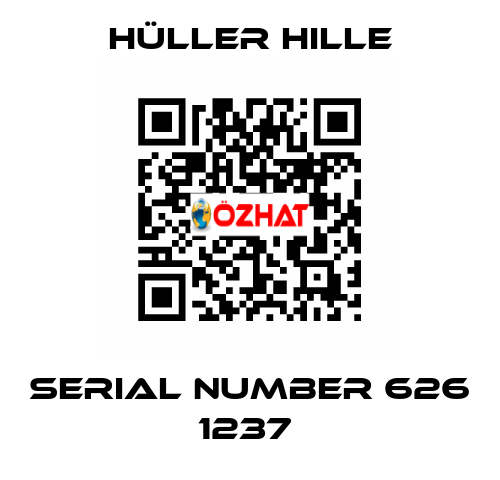 SERIAL NUMBER 626 1237  Hüller Hille