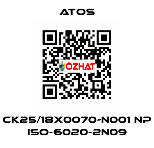 CK25/18X0070-N001 NP ISO-6020-2N09 Atos