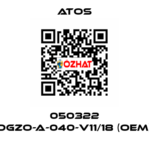 050322 DGZO-A-040-V11/18 (OEM) Atos