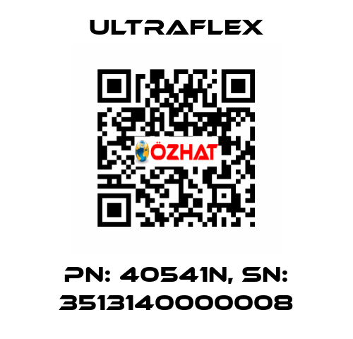 pn: 40541N, sn: 3513140000008 Ultraflex