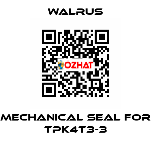 Mechanical seal for TPK4T3-3 Walrus