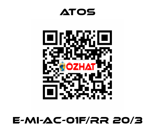 E-MI-AC-01F/RR 20/3 Atos