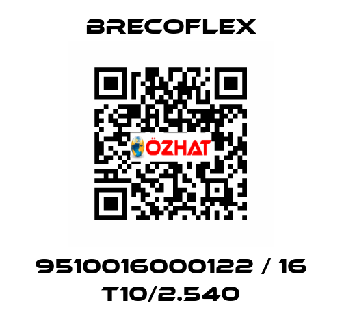 9510016000122 / 16 T10/2.540 Brecoflex