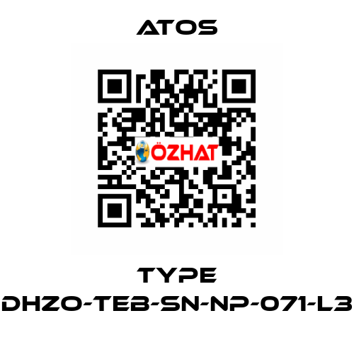 Type DHZO-TEB-SN-NP-071-L3 Atos