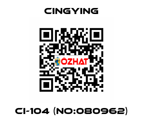 CI-104 (No:080962) CingYing