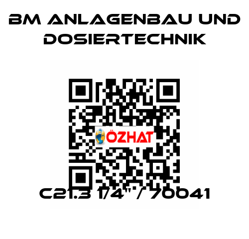C21.3 1/4" / 70041 BM Anlagenbau und Dosiertechnik