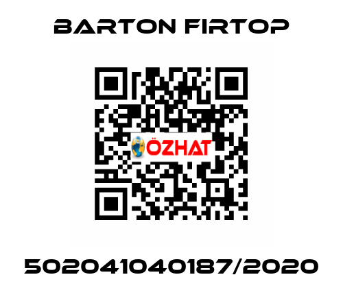 502041040187/2020 Barton Firtop