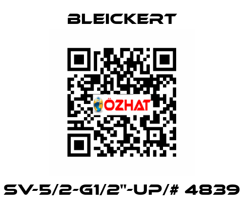 SV-5/2-G1/2"-UP/# 4839 Bleickert