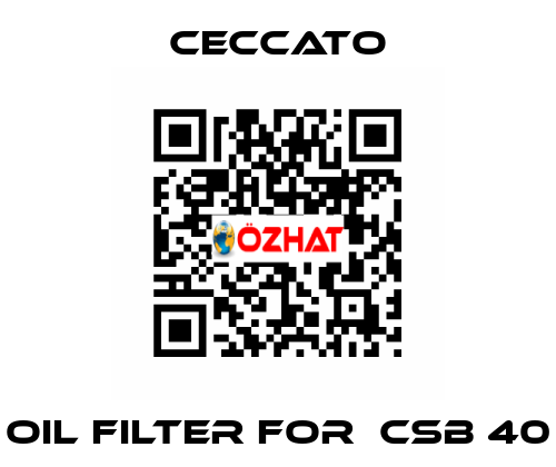 oil filter for  CSB 40 Ceccato