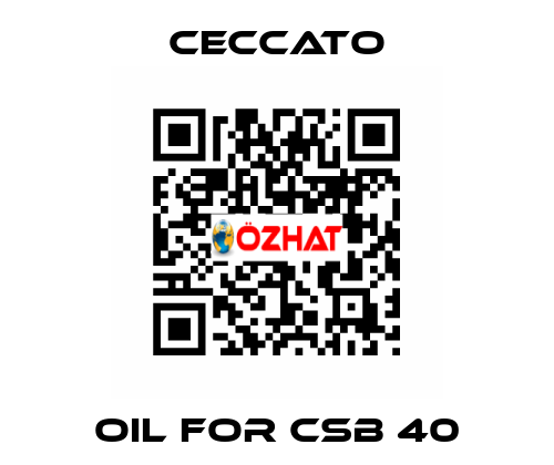 oil for CSB 40 Ceccato
