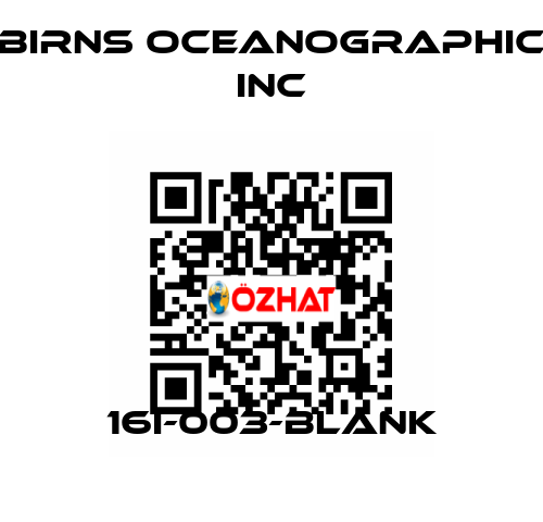 16I-003-BLANK BIRNS OCEANOGRAPHIC INC