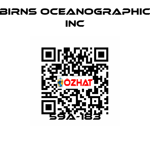 59A-183 BIRNS OCEANOGRAPHIC INC