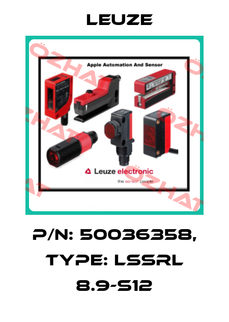 p/n: 50036358, Type: LSSRL 8.9-S12 Leuze