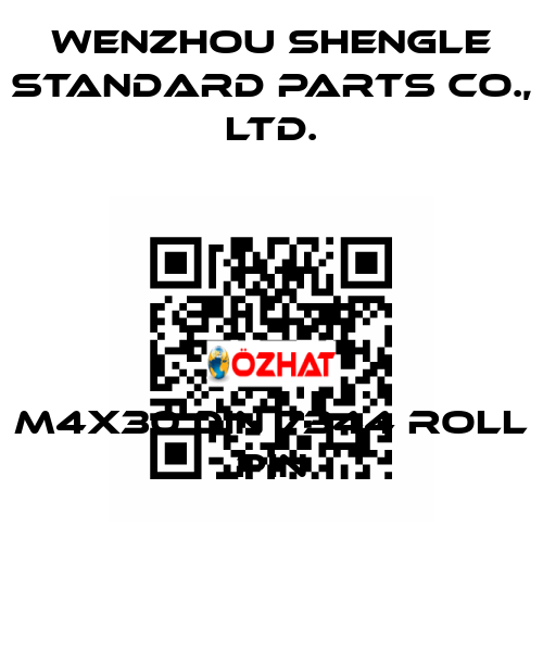 M4x30 DIN 7344 roll pin Wenzhou Shengle Standard Parts Co., Ltd.