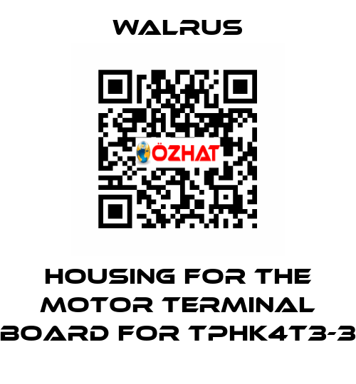 housing for the motor terminal board for TPHK4T3-3 Walrus
