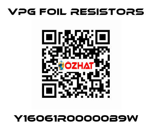 Y16061R00000B9W VPG Foil Resistors