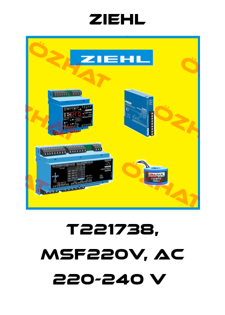 T221738, MSF220V, AC 220-240 V  Ziehl