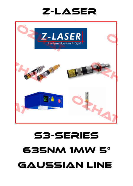 S3-Series 635nm 1mW 5° Gaussian Line  Z-LASER