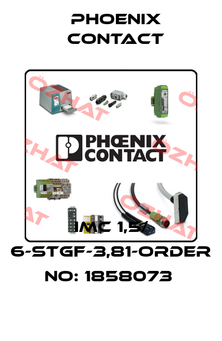 IMC 1,5/ 6-STGF-3,81-ORDER NO: 1858073  Phoenix Contact