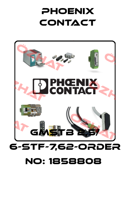 GMSTB 2,5/ 6-STF-7,62-ORDER NO: 1858808  Phoenix Contact
